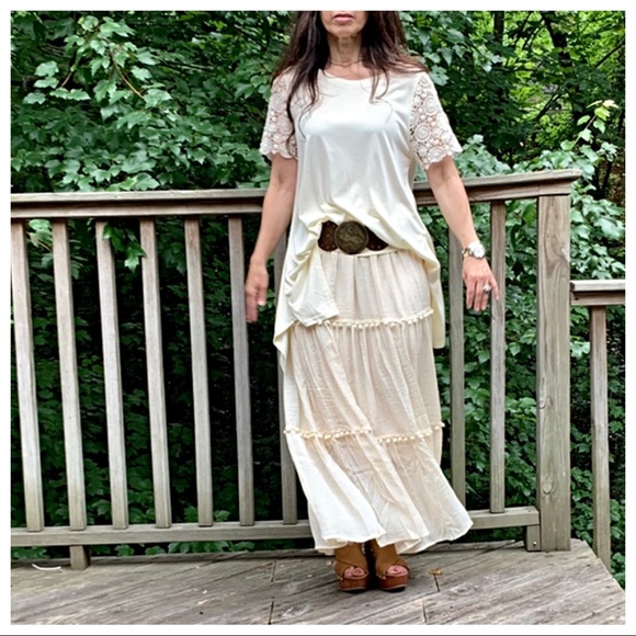 ✨LAST✨Gypsy Gorgeous boho chic tier maxi skirt - Picture 5 of 8
